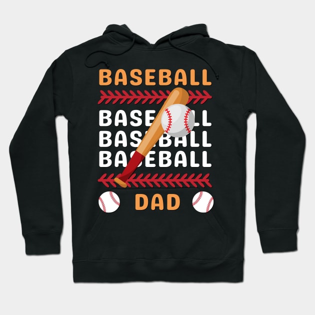 My Favorite Baseball Player Calls Me Dad Gift for Baseball Father daddy Hoodie by BoogieCreates